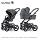 Mutsy NIO North Grey ПАКЕТ Шаси със седалка + Кош за новородено