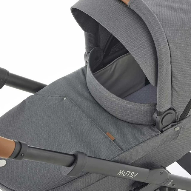 Mutsy NIO North Gray PACKAGE Chassis with seat + Bassinet for newborn