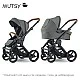 Mutsy EVO Discovery Moss PACK Chassis with seat + Bassinet for newborn