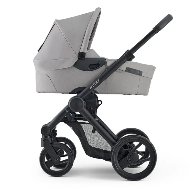 Mutsy EVO Pebble Grey ПАКЕТ Шаси със седалка + Кош за новородено