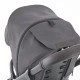 Mutsy EVO Stone Gray PACKAGE Chassis with seat + Bassinet for newborn