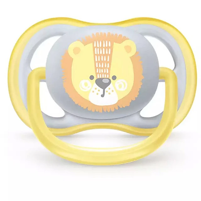 Ultra Air pacifiers 0-6m with Lion and Elephant decor