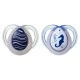 Tommee Tippee Ортодонтични залъгалки NIGHT TIME 0-6м, 2 бр./оп., Морско конче