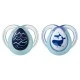 Tommee Tippee Ортодонтични залъгалки NIGHT TIME 0-6м, 2 бр./оп., Китове