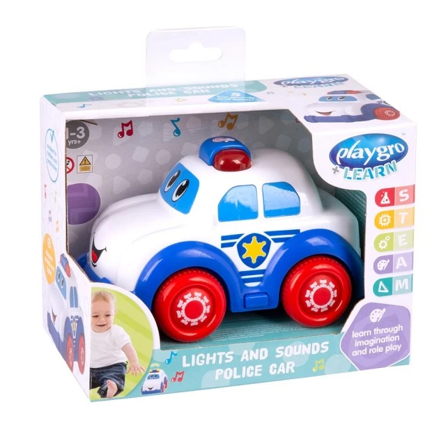 Active toy with lights and sounds Police car 12-36m