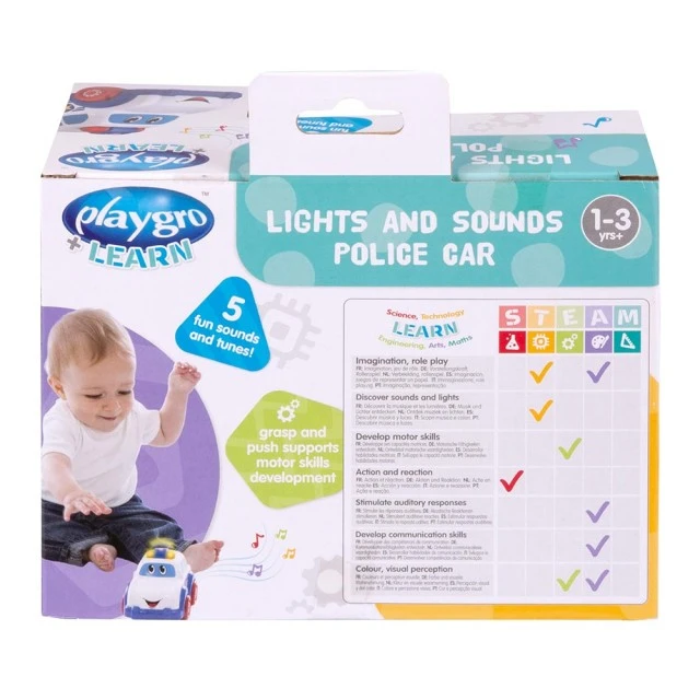 Active toy with lights and sounds Police car 12-36m