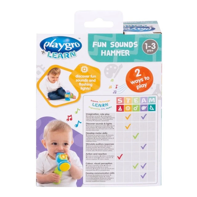 Active toy with light and sounds Hammer 12-36m
