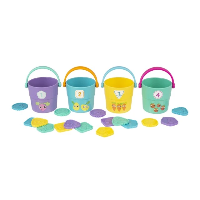 Buckets with tokens for counting and sorting 12-36m