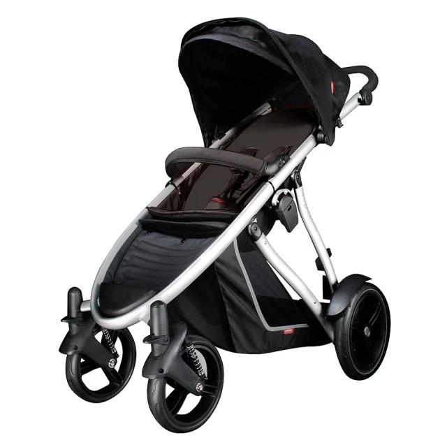 Phil & Teds Stroller Verve Black for single or tandem children, with black liner