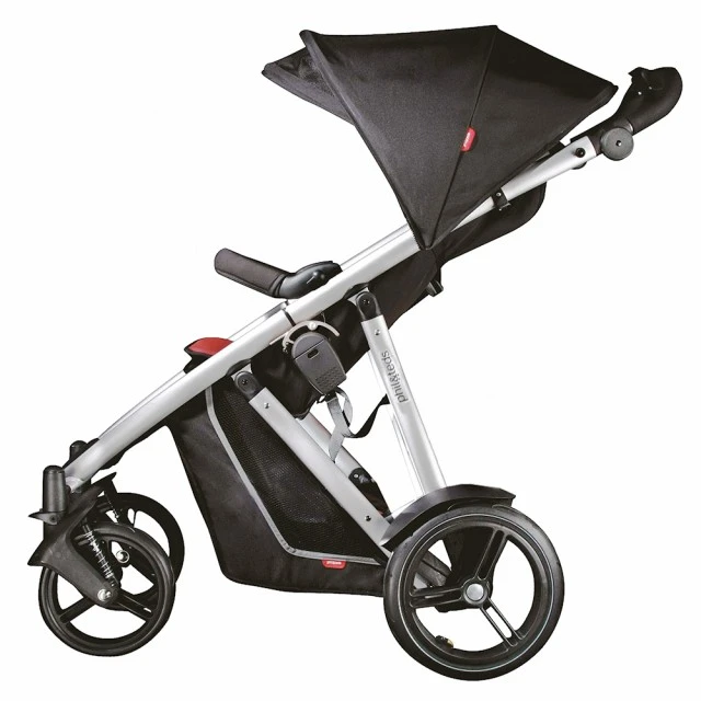 Phil & Teds Stroller Verve Black for single or tandem children, with black liner