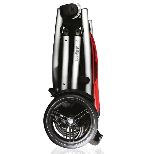 Phil & Teds Stroller Verve Black for single or tandem children, with black liner