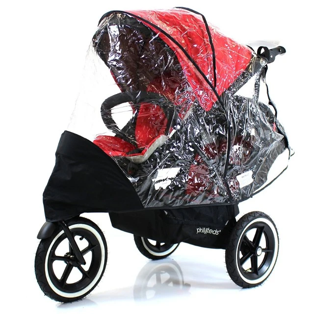 Phil & Teds Rain cover Sport for stroller with 2 seats
