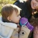 Philips AVENT Чаша със сламка 200 мл, с дръжки, 9м+, ЛИЛАВА