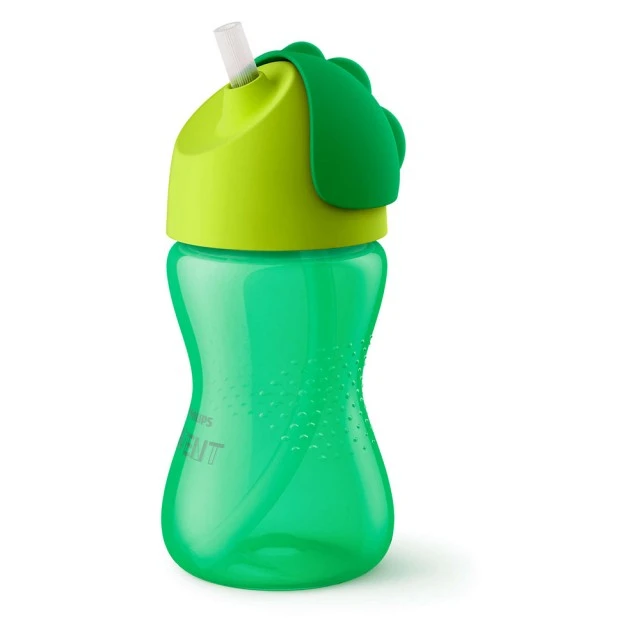 Philips AVENT Чаша със сламка 300 мл, 12м+, ЗЕЛЕНА