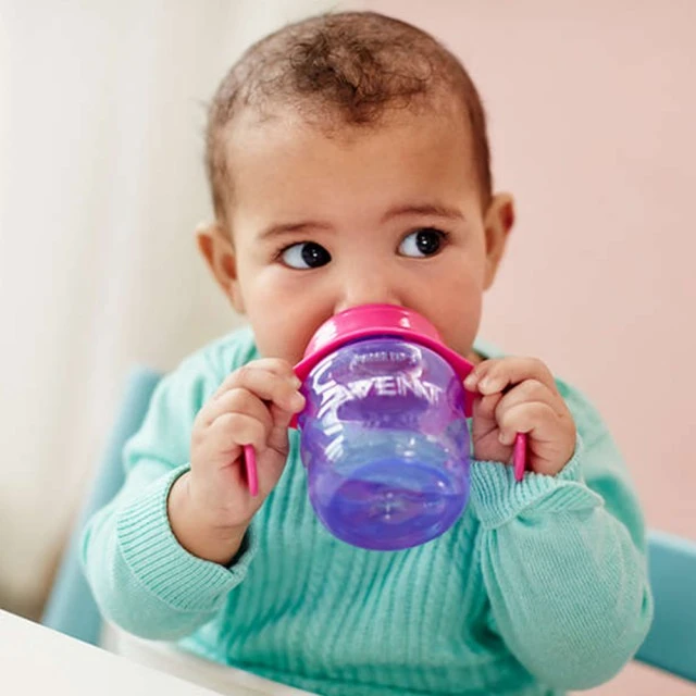 Philips AVENT Чаша за лесен преход с дръжки 6м+, 200 мл, ЛИЛАВА