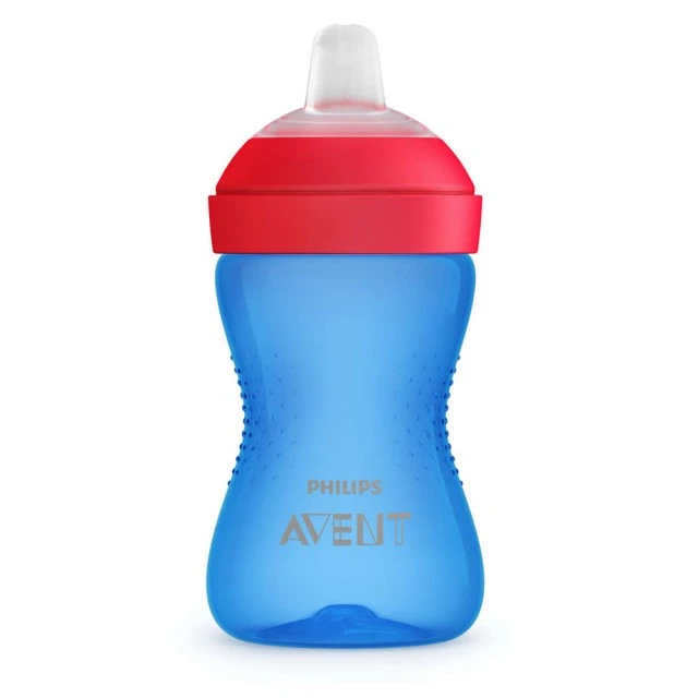 Philips AVENT Неразливаща се чаша с мек накрайник, 300мл, 9м+, синя