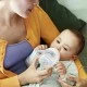 Тренировъчно шише NATURAL 150 мл 4м+ с дръжки