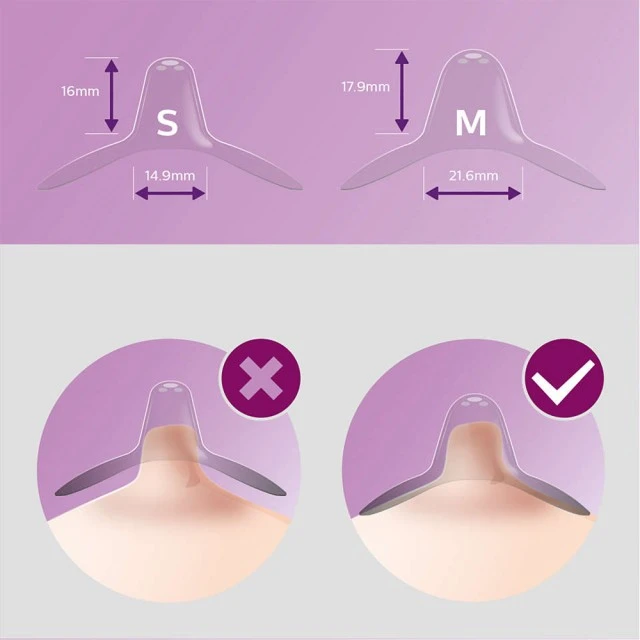Silicone nipple protectors size S