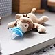 Ultra Soft pacifier 0-6m with plush toy Monkey