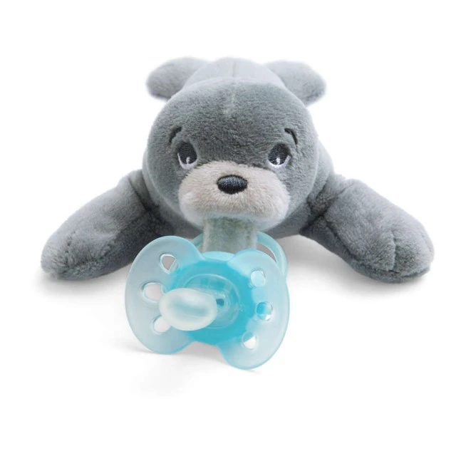 Ultra Soft pacifier 0-6m with plush toy Seal