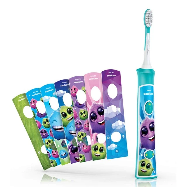 Детска четка за зъби ForKids с Bluetooth цвят морско синьо с 2 глави