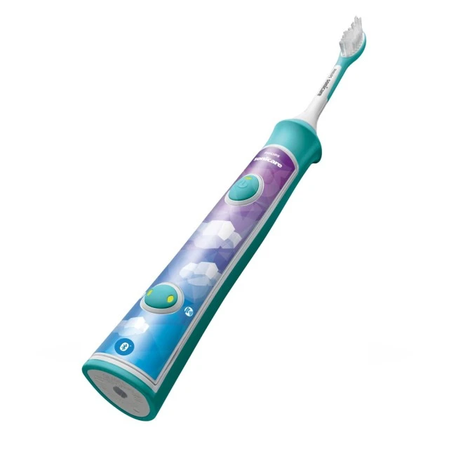 Детска четка за зъби ForKids с Bluetooth цвят морско синьо с 2 глави