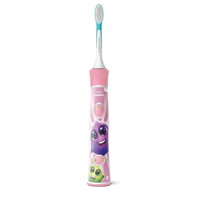 Детска четка за зъби ForKids с Bluetooth цвят розово с 2 глави