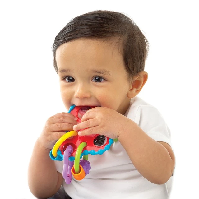 PLAYGRO Rattle with rings, 3m+ 4083818