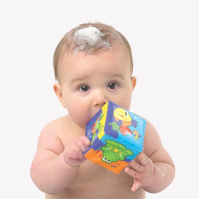 PLAYGRO Soft bath cubes, 6m+, 6 pcs/pack