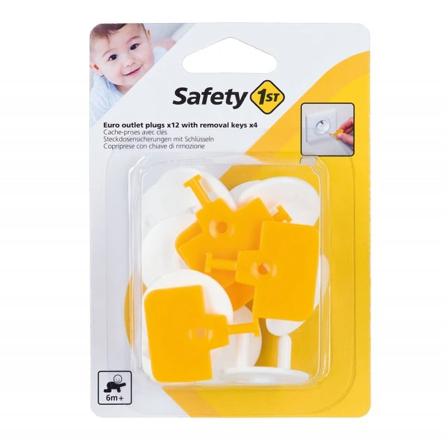 SAFETY 1st Contact fuses with removal key (12 + 4 pcs/pack)