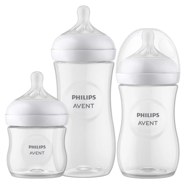 Newborn set Natural Response SCD837/12 with 3 bottles and bottle brush 0m+