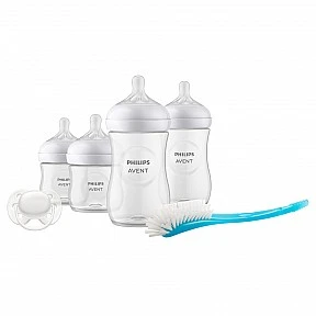Комплект за новородено Natural Response SCD838/11 с 4 шишета и залъгалка 0м+