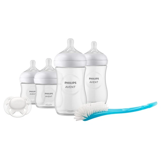 Комплект за новородено Natural Response SCD838/11 с 4 шишета и залъгалка 0м+
