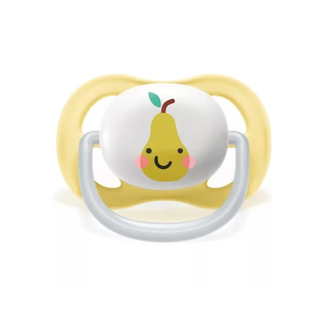 Pacifiers Ultra Air Happy 0-6m with Apple and Pear design