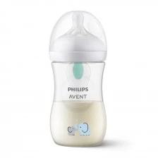 Natural Response bottle with AirFree valve 260 ml 1m+ decor Elephants