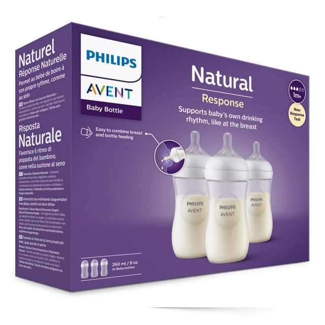 Set of 3 bottles Natural Response 260 ml 1m+