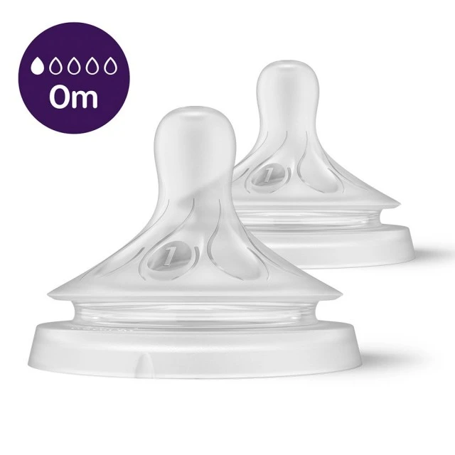 Natural Response teats SCY961/02 Flow 1, for newborn 0m