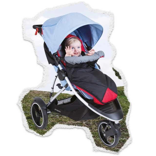 Sleeping bag Snuggle & Snooze red and black