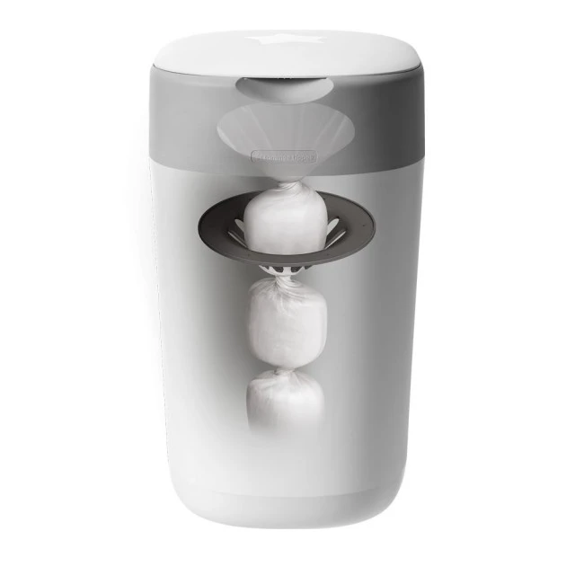 Tommee Tippee Хигиенен кош за памперси Twist&Click – БЯЛ