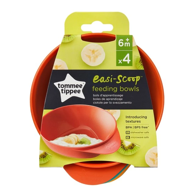 Tommee Tippee feeding bowls 6m+, 4 pcs