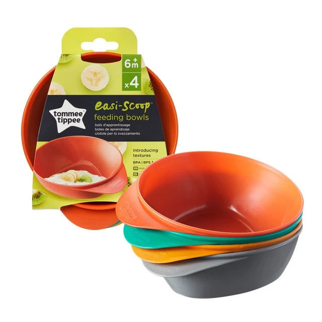 Tommee Tippee feeding bowls 6m+, 4 pcs