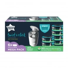Spare cartridge for Twist&Click hygiene basket, set of 6 pcs.