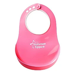 Soft bib COMFI BIB 6m+, pink