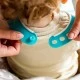 Soft bib COMFI BIB 6m+, blue