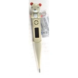 Visiomed Digital electronic thermometer with a flexible and soft tip - Thermosoft gray