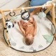 Active gymnastics Tiny Love Luxe Gymini from the Black&White Décor series, with a round rug with a diameter of 92 cm, a wooden arch and a selection of 6 toys, 0m+