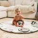 Active gymnastics Tiny Love Luxe Gymini from the Black&White Décor series, with a round rug with a diameter of 92 cm, a wooden arch and a selection of 6 toys, 0m+