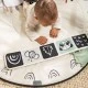 Active gymnastics Tiny Love Luxe Gymini from the Black&White Décor series, with a round rug with a diameter of 92 cm, a wooden arch and a selection of 6 toys, 0m+