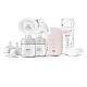 Двойна електрическа помпа Philips AVENT Natural Motion Advanced SCF395/31 с 2 бр. полипропиленови шишета 125 мл с биберон Natural Response 0м+, 5 бр. торбички за кърма и 4 бр. подплънки