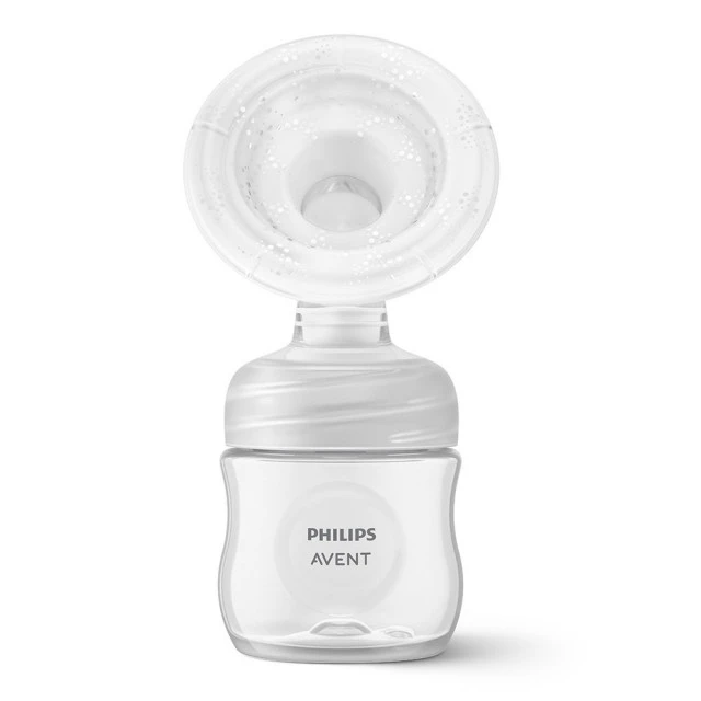 Single electric pump Natural Motion Premium Philips AVENT SCF396/31 with 1 pc. polypropylene bottle 125 ml with teat Natural Response 0m+, Travel kit, 5 pcs. breast milk bags and 4 pcs. padding